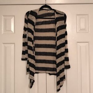 HIP Black and Tan stripped cardigan